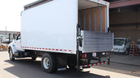 Folding Railgate on a box truck