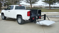 G2 Series Liftgate in the open position on a Chevy Colorado