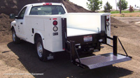 Tommy Gate liftgate on a service, utility work truck