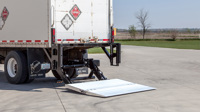 Tommy Gate Tuckunder-Series Liftgate on a box truck