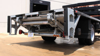 Galvanized Tuckunder liftgate in the stored position