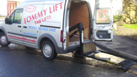 650 Series liftgate in compact commercial van