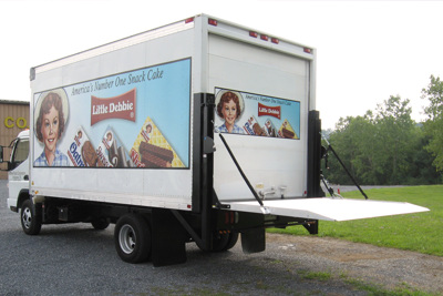 A Straight Truck with Tommy Gate Liftgate