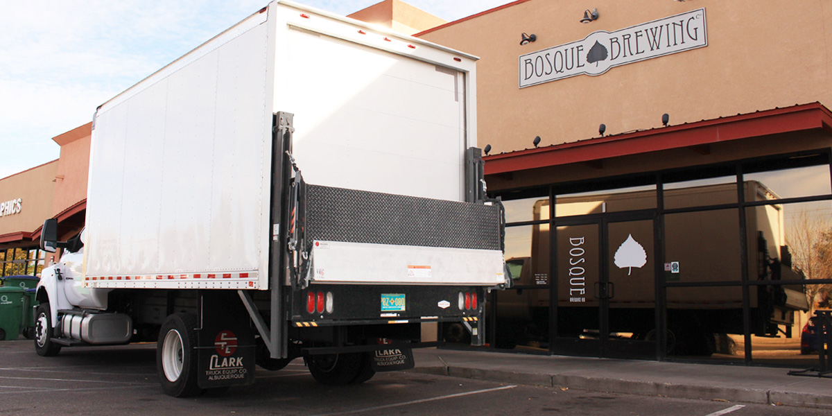 Tommy Gate Railgate Liftgate on Bosque Straight Truck